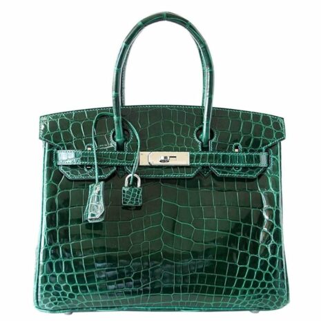 Hermes-birkin-30-emeraude-porosus-crocodile-front2