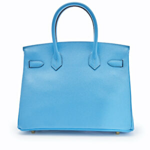 Hermes Birkin 30 Epsom Calfskin Bag 7N Celeste