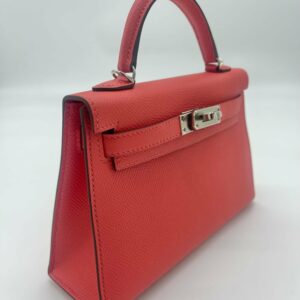 Hermes Kelly 20 Epsom Rose Jaipur Palladium Hardware