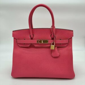 Hermes Birkin 30 Epsom Rose Azalee Gold Hardware