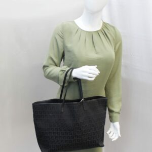 FENDI Monogram Zucca Pattern Tote Bag with Pouch