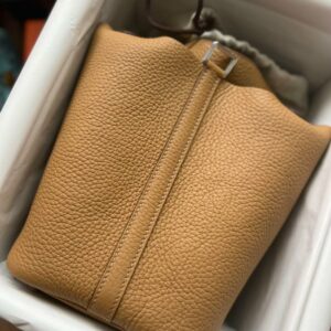 Hermes Picotin Lock 18 Biscuit Clemence Palladium Hardware