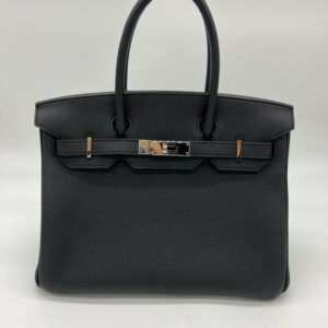 Hermes Birkin 30 Noir Togo Palladium Hardware
