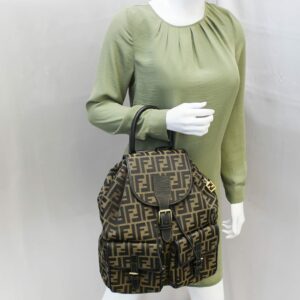 FENDI Zucca Monogram Canvas Backpack