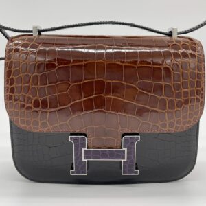 Hermes Constance III 18 Mini Marquetry AL Noir/Miel/Cassic