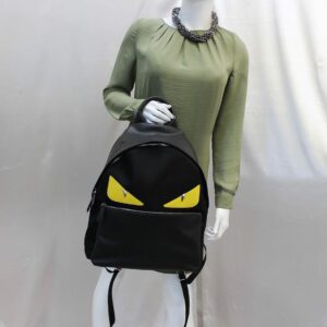 FENDI Black Large Monster Eyes Backpack Bag