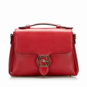 Gucci Interlocking G Red Calfskin