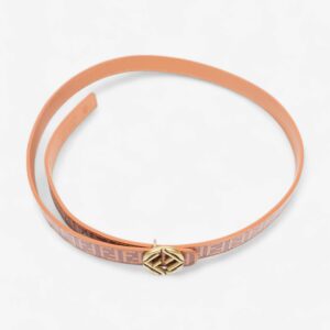 Fendi FF Embossed Belt Tan / Brown Leather 120cm / 48"