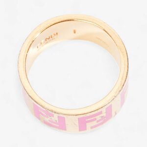Fendi Forever Fendi Ring Gold / Pink Base Metal Large (58mm)