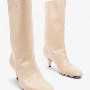 Fendi Fendi FF Caligula BooTS 60 Nude Leather EU 39 UK 6