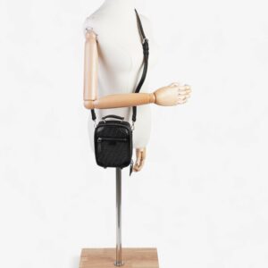 Fendi Trolley Bag Black Canvas Mini