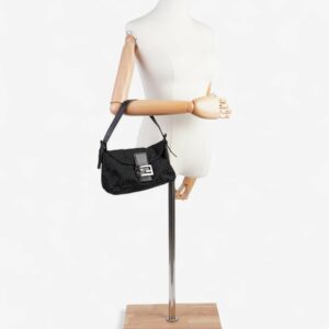 Fendi Baguette Black Canvas