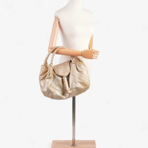 Fendi Spy Bag Gold / Silver Leather