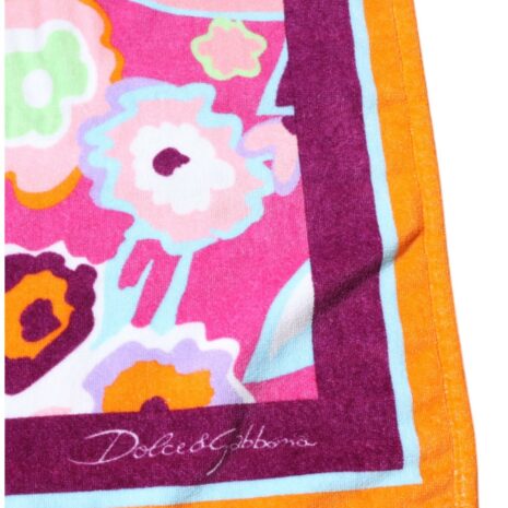 Dolce & Gabbana Floral Beach Towel Women Multicolor Other