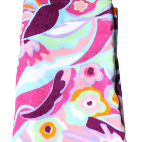 Dolce & Gabbana Floral Beach Towel Women Multicolor Other