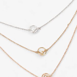 Fendi F is Fendi Necklace Gold / Silver / Rose Gold Base Metal