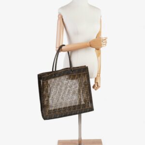 Fendi Zucca Mesh Tote Brown  Mesh