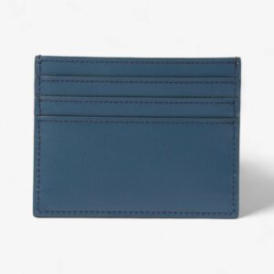 Fendi FF Card Holder Blue Marine Leather