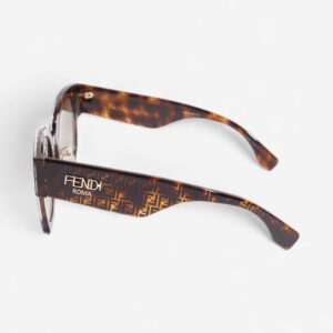 Fendi Roma Square Sunglasses Tortoise  Acetate 150mm