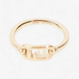 Fendi O'Lock ring Gold Brass Large (58mm)