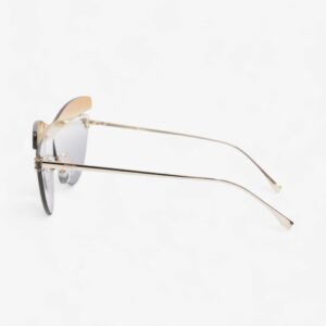 Fendi Cat Eye Sunglasses Gold Base Metal 145mm