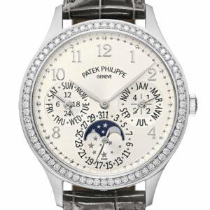 Patek Philippe Grand Complications Perpetual Automatic Diamond White Dial Ladies Watch 7140G-001