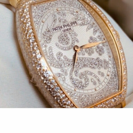Patek Philippe Gondolo Mechanical Gold and Diamond Dial Ladies Watch 7099R-001