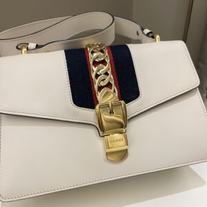 Gucci Sylvie Chain Bag Ivory Calfskin
