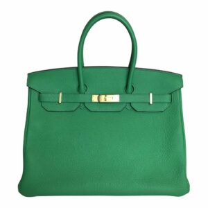 Hermes Birkin 35 Bamboo Green Togo GHW Bag