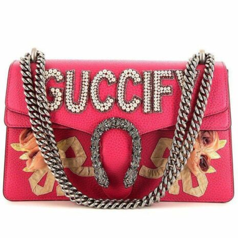  GucciPink Guccify Dionysus Small Shoulder Bag - Runway Catalog