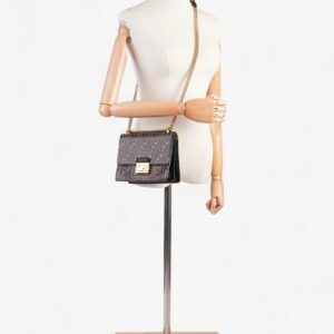 Fendi Kan U Tobacco / Zucca Embossed Leather Small