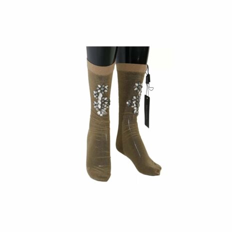Dolce & Gabbana Sheer Crystal Socks Model SCS54