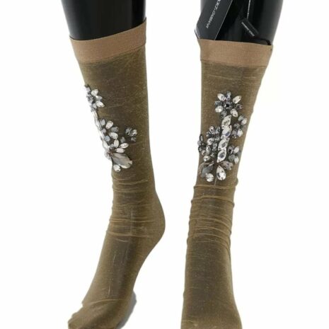 Dolce & Gabbana Sheer Crystal Socks Model SCS54