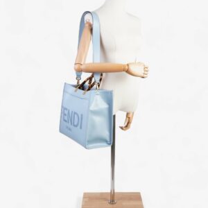 Fendi Sunshine Baby Blue Leather Large