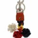 Dolce & Gabbana Dolce Gabbana Keychain Multicolor Raffia Pompoms