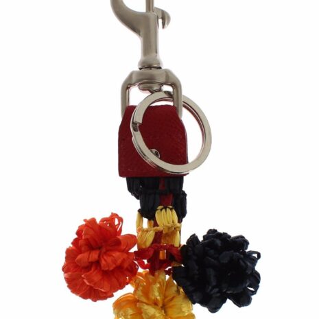 Dolce & Gabbana Pom-Pom Keychain in Red