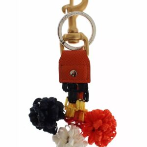 Dolce & Gabbana Raffia Tassel Keychain SIG18381 ONE SIZE Multicolor