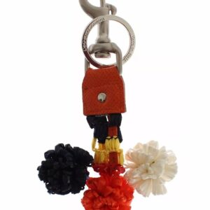 Dolce & Gabbana Raffia Leather Keychain SIG18382 ONE SIZE Multicolor