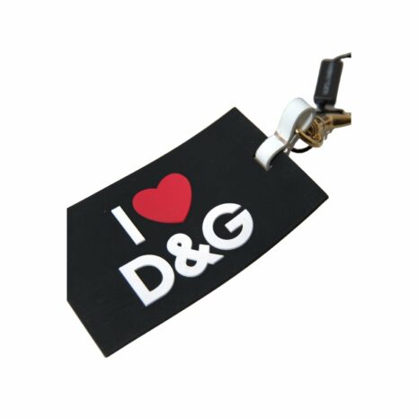 Dolce & Gabbana ilicone Keychain IDG ONE SIZE Gold