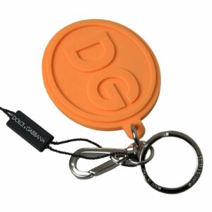 Dolce & Gabbana DG Silicone Keychain Orange ONE SIZE Orange