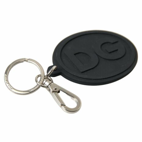 Dolce & Gabbana Black Rubber Keychain