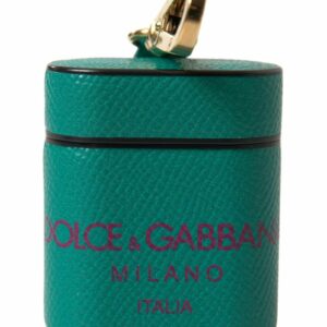 Dolce & Gabbana Airpods Pro Case Green Leather