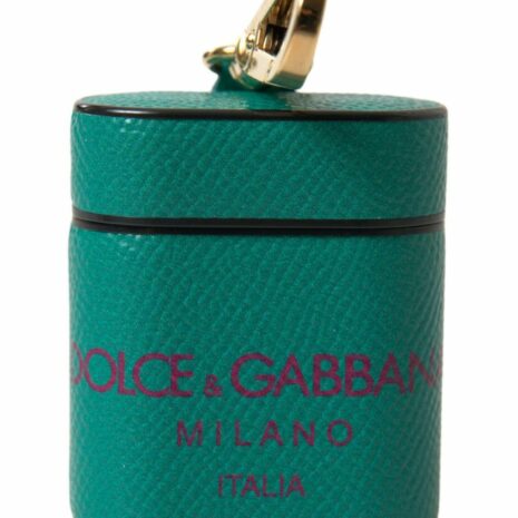 Dolce & Gabbana Airpods Pro Case Green Leather