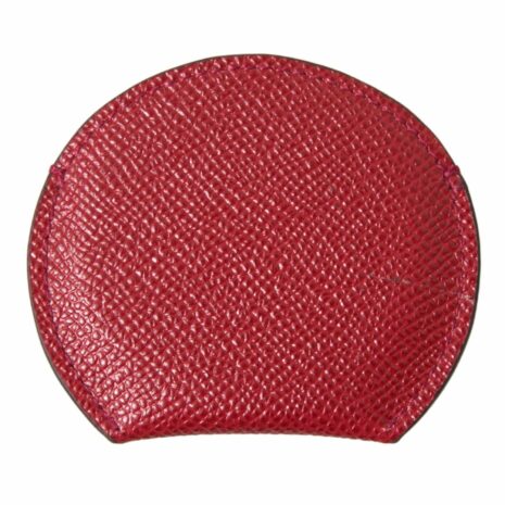 Dolce & Gabbana Sicily Mirror Keychain Red Leather
