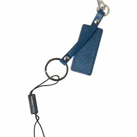 Dolce & Gabbana Sicily Mirror Keychain Red Leather