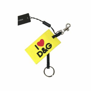 Dolce & Gabbana I Love DG Keychain - Yellow
