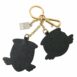 Dolce & Gabbana Blue Leather Keychain with Wings
