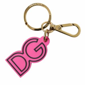 Dolce & Gabbana DG Keychain Pink Model SMY101227 ONE SIZE Gold And Pink