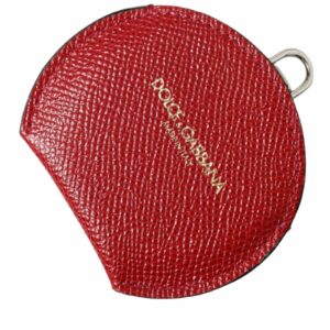Dolce & Gabbana Red Leather Coin Purse ONE SIZE Red