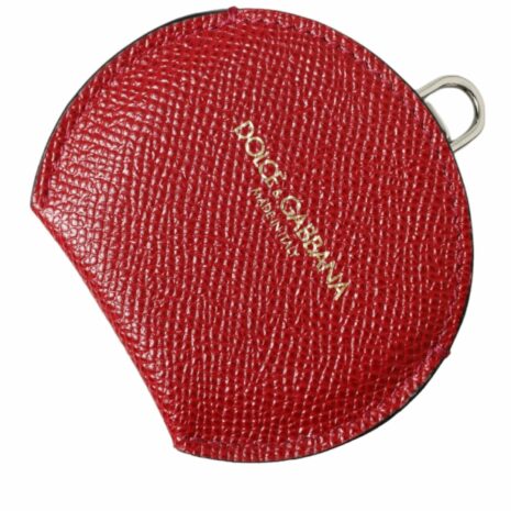Dolce & Gabbana Red Leather Coin Purse ONE SIZE Red